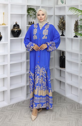 Robe Hijab Blue roi 0056-04
