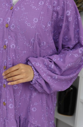 Ecru Hijab Dress 0059-02