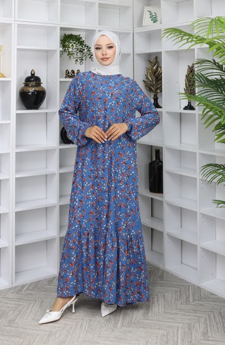 Indigo Hijab Kleider 0065-01