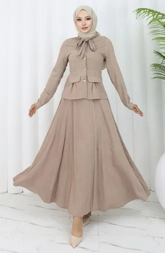 بدلة من قطعتين قميص وتنورة 11309-06 من المنك 11309-06