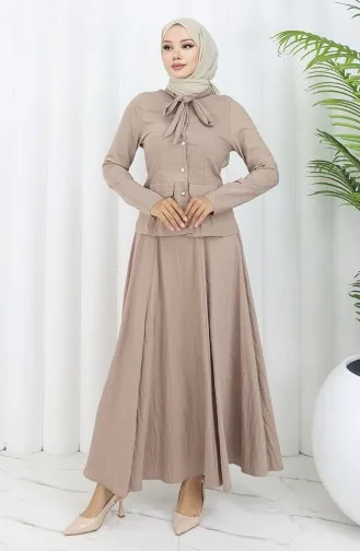 بدلة من قطعتين قميص وتنورة 11309-06 من المنك 11309-06