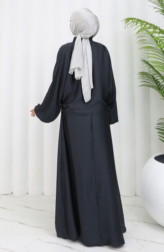 Habillé Hijab Noir 6204-05