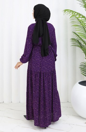 Purple İslamitische Jurk 0068-01