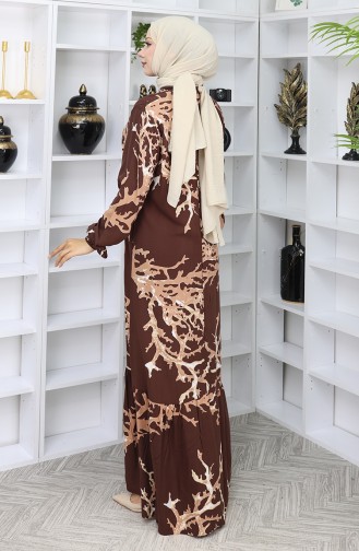 فستان بُني 2040-04