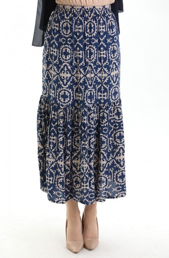 Navy Blue Skirt 2058-01