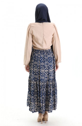 Navy Blue Skirt 2058-01