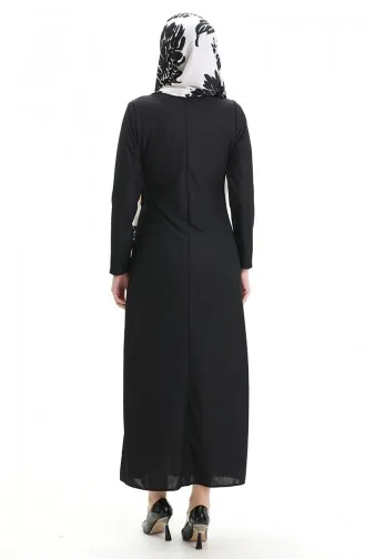Belt Detailed Suit-Look Dress 4736-03 Black 4736-03