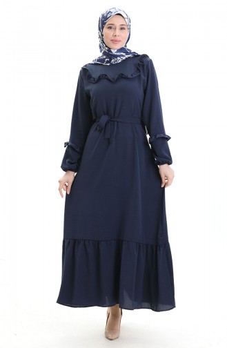Robe Hijab Bleu Marine 0023-11