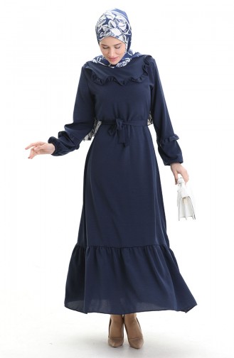 Robe Hijab Bleu Marine 0023-11