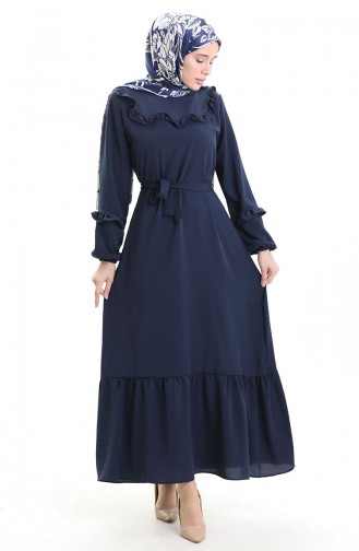 Robe Hijab Bleu Marine 0023-11
