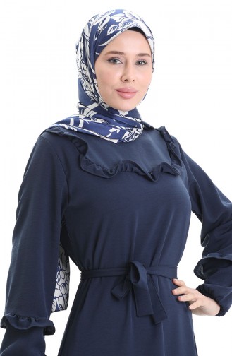 Robe Hijab Bleu Marine 0023-11