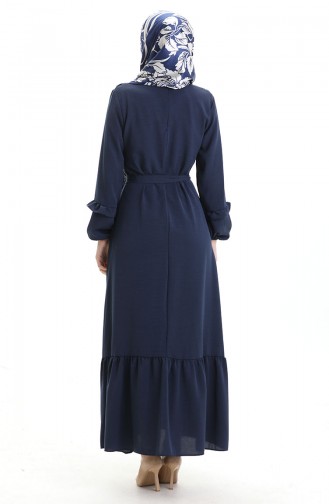 Robe Hijab Bleu Marine 0023-11