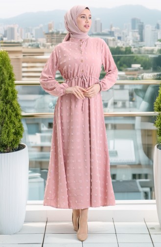 Powder Hijab Dress 0064-08
