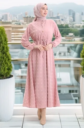 Robe Demi-boutonnée En Tissu Aerobin 0064-08 Poudre 0064-08