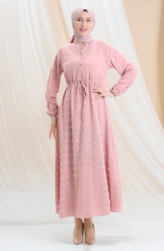 Powder Hijab Dress 0064-08