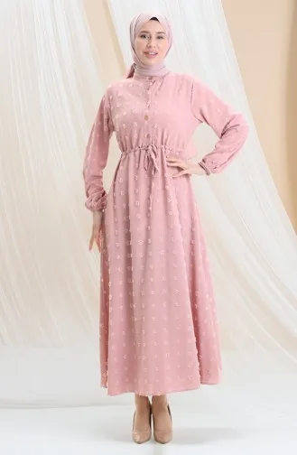 Robe Demi-boutonnée En Tissu Aerobin 0064-08 Poudre 0064-08