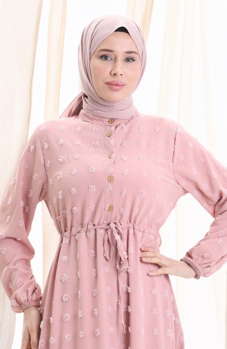 Powder Hijab Dress 0064-08