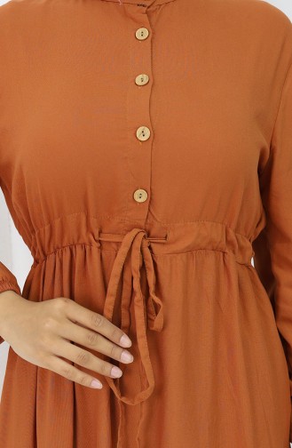 Robe Hijab Couleur brique 0085-02