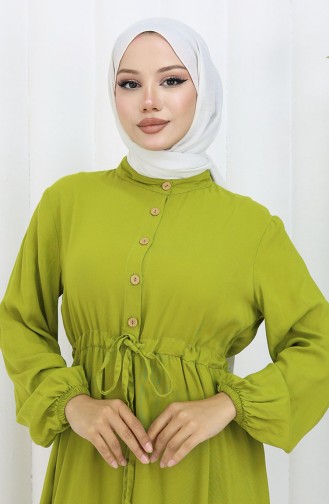 Ölgrün Hijab Kleider 0085-04