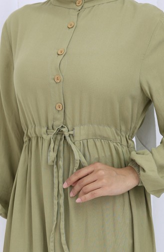 Khaki Hijab Kleider 0085-06