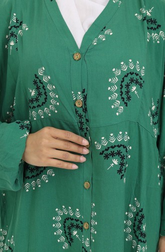 Green Hijab Dress 0088-02