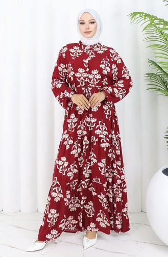 Robe Hijab Bordeaux 2052-01