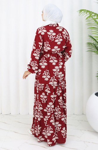 Robe Hijab Bordeaux 2052-01