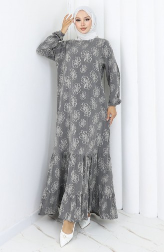 Robe Hijab Antracite 2056-03