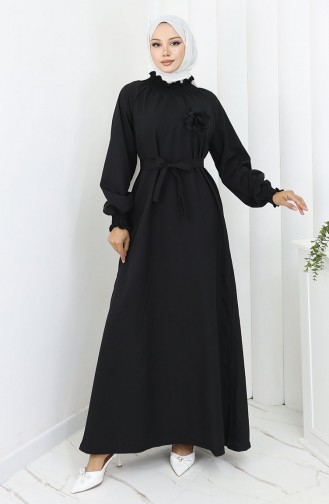 Black İslamitische Jurk 2063-01