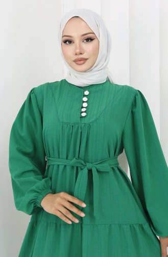Green İslamitische Jurk 2065-04