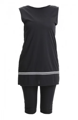 Mouwloos Zwembadbadpak 2502-01 Zwart 2502-01