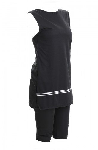 Black Swimsuit Hijab 2502-01