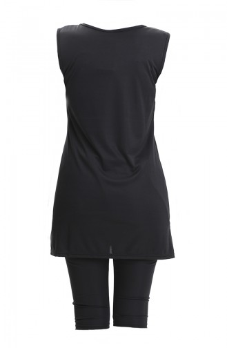 Black Swimsuit Hijab 2502-01