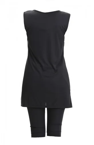 Mouwloos Zwembadbadpak 2502-01 Zwart 2502-01