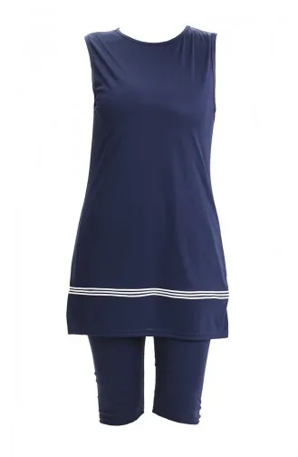 Mouwloos Zwembadbadpak 2502-04 Marineblauw 2502-04