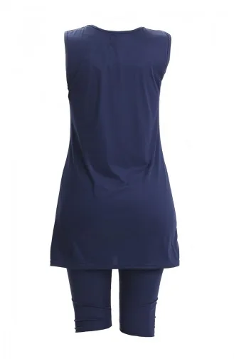 Mouwloos Zwembadbadpak 2502-04 Marineblauw 2502-04