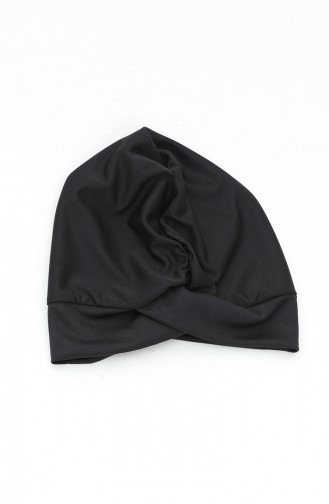 Schwarz Hijab Badeanzug 2509-01