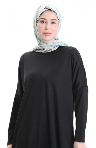 Saisonale Einfache Bequeme Tunika 8752-01 Schwarz 8752-01