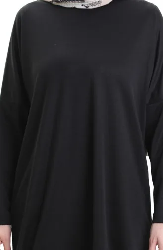 Saisonale Einfache Bequeme Tunika 8752-01 Schwarz 8752-01