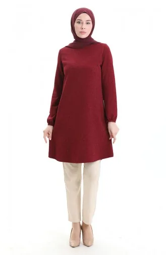 Seizoenstuniek Met Elastische Mouwen 8753-02 Claret Red 8753-02