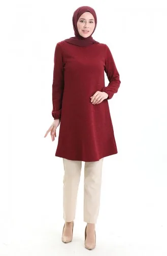 Seizoenstuniek Met Elastische Mouwen 8753-02 Claret Red 8753-02