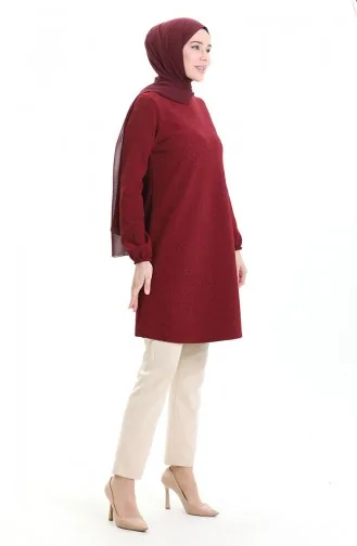 Seizoenstuniek Met Elastische Mouwen 8753-02 Claret Red 8753-02