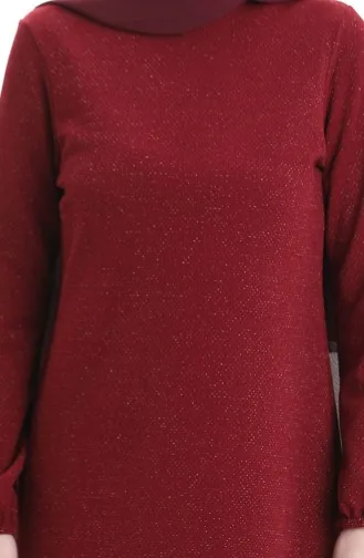 Seizoenstuniek Met Elastische Mouwen 8753-02 Claret Red 8753-02