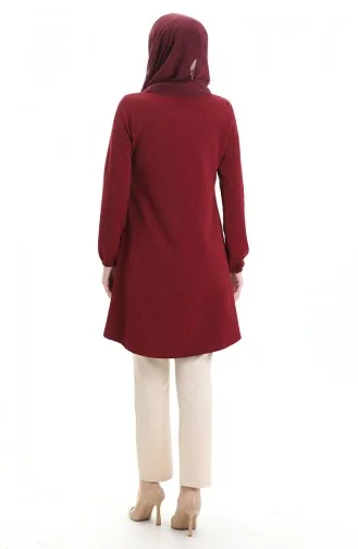 Seizoenstuniek Met Elastische Mouwen 8753-02 Claret Red 8753-02