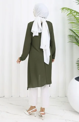 Tunique Princesse Asymétrique 4101-02 Vert Foncé 4101-02