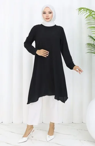 Tunique Princesse Asymétrique 4101-04 Noir 4101-04