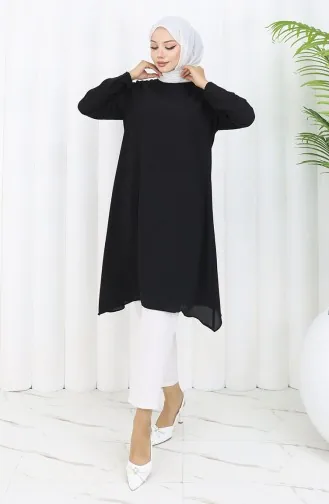 Tunique Princesse Asymétrique 4101-04 Noir 4101-04
