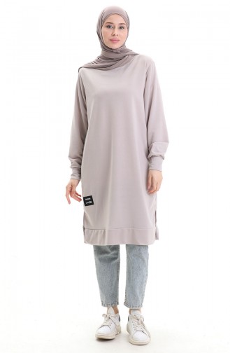 Armalı Tunik 0012-20 Açık Bej