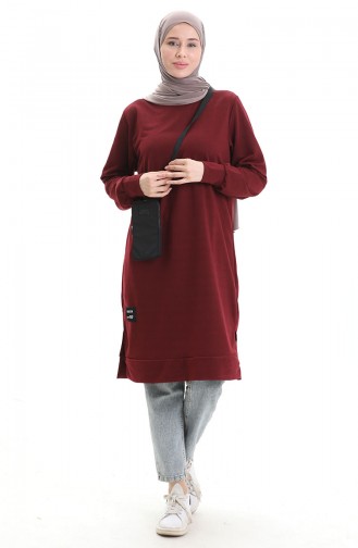 Armalı Tunik 0012-21 Bordo