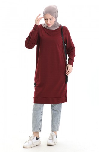 Armalı Tunik 0012-21 Bordo